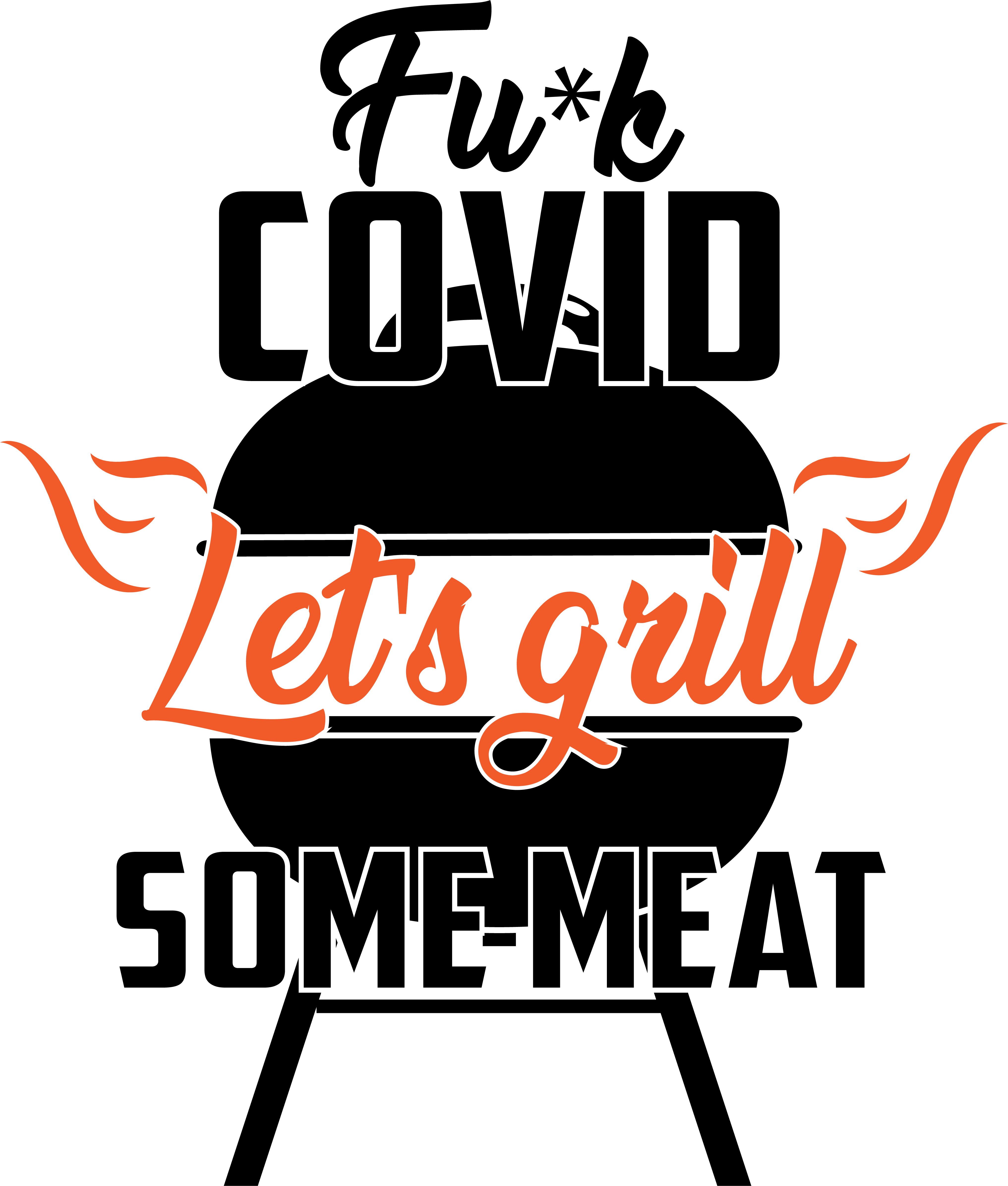Adult Grilling Inspired Apron (with design) - White