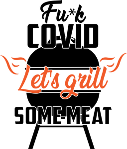 Adult Grilling Inspired Apron (with design) - White