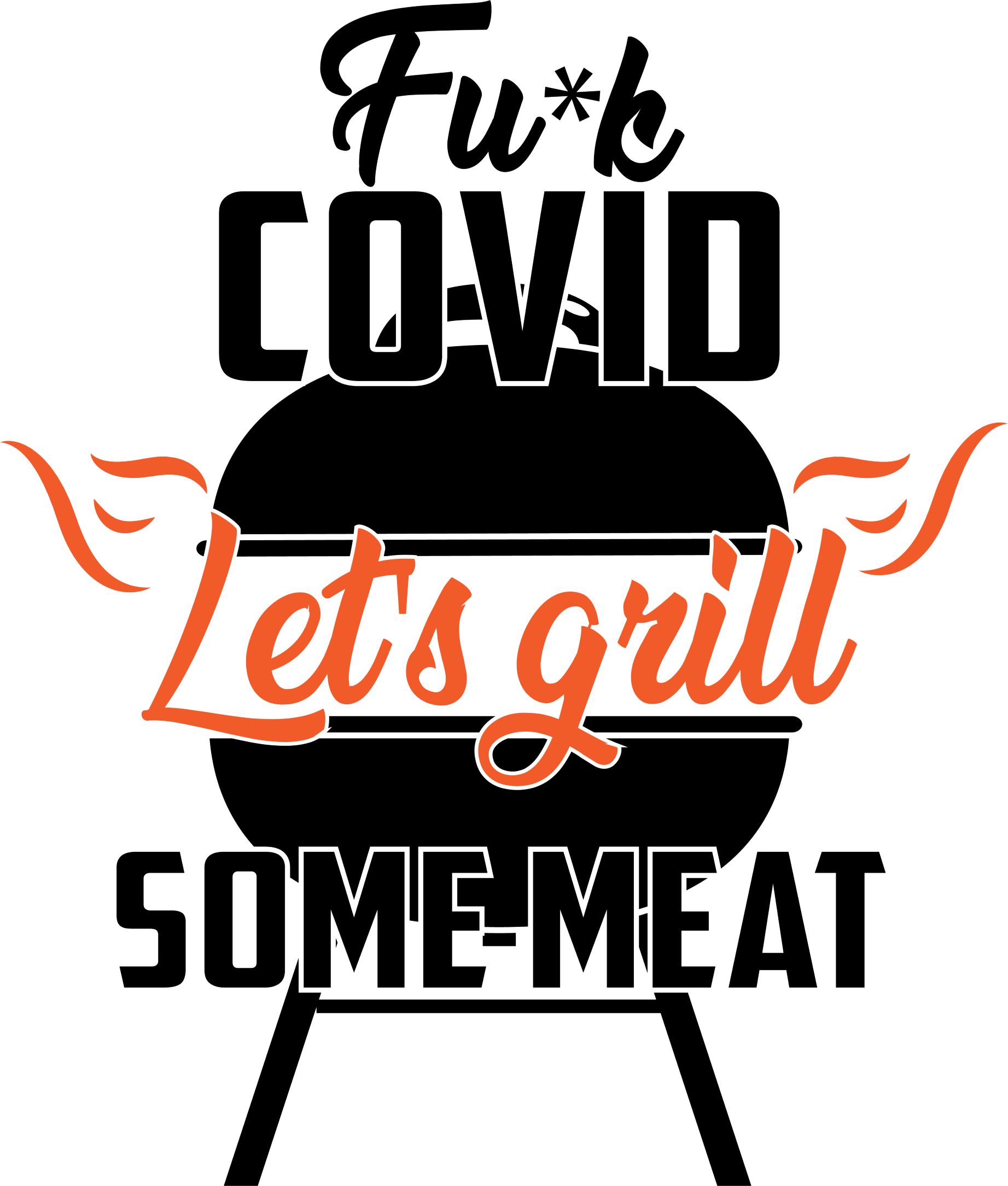 Adult Grilling Inspired Apron (with design) - White