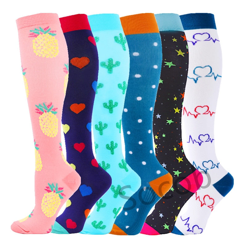 3/6/7 Pairs/Pack Compression Socks