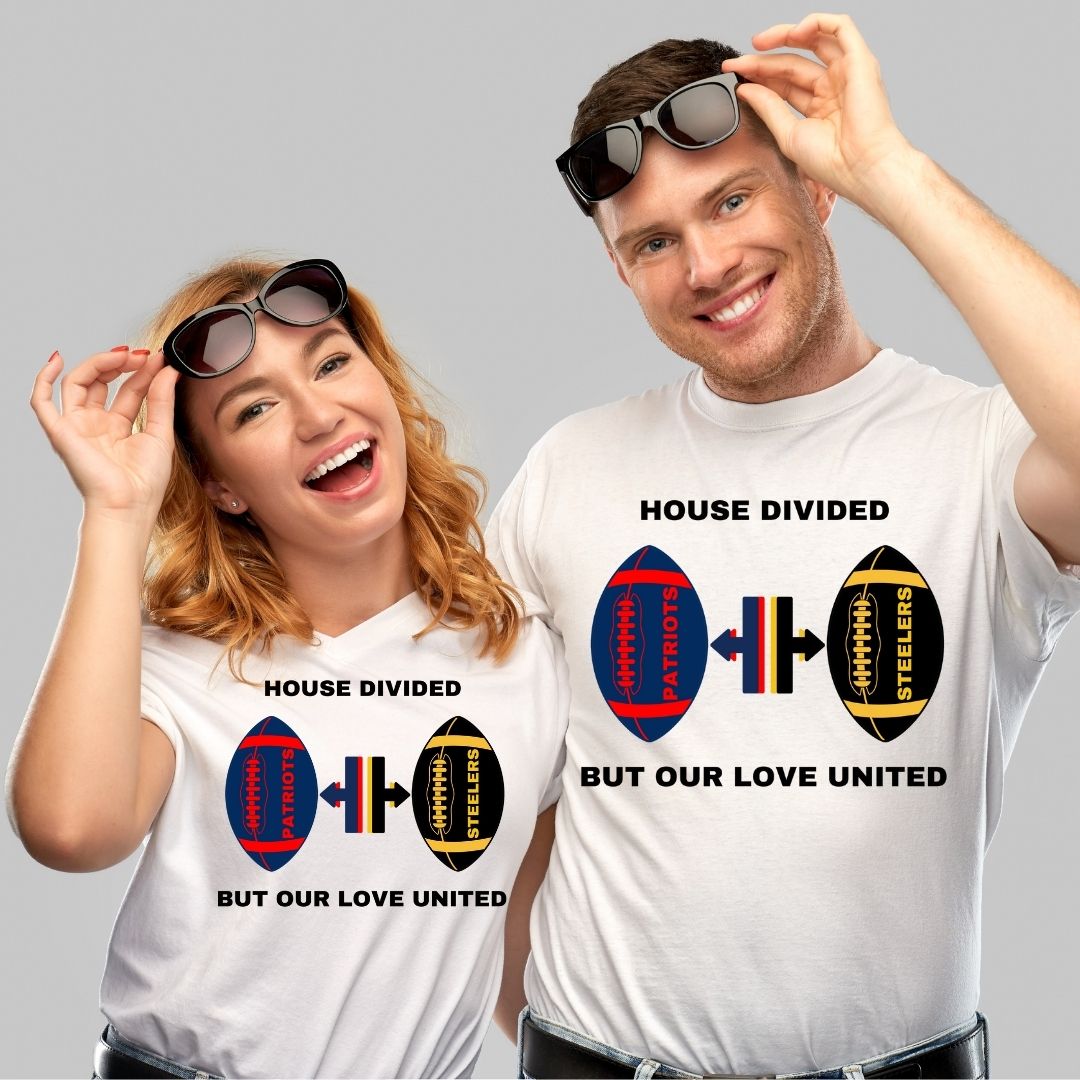 House Divided NFL (Adult) White T-shirt