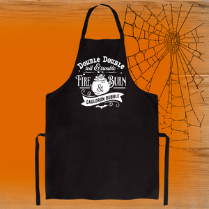 Double Double Toil & Trouble Apron (Black)