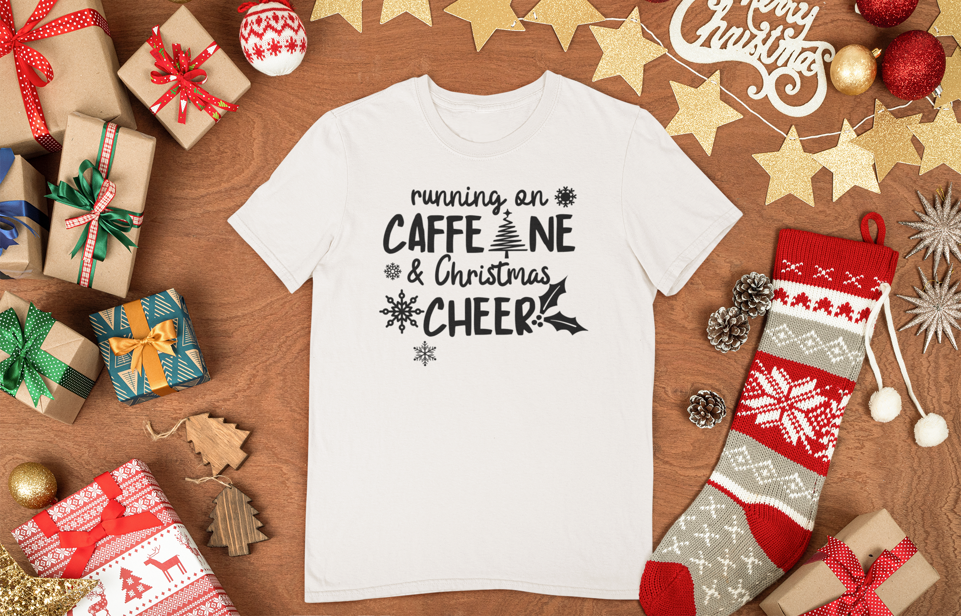 Running On Caffeine & Christmas Cheer (Adult)