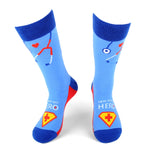 Load image into Gallery viewer, Health Care Heros -Superheros Socks
