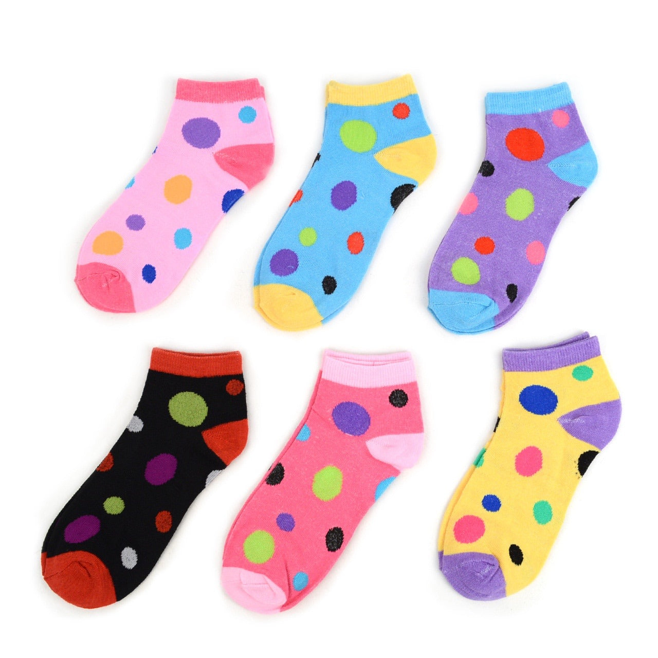 Women's Polka Dot Low Cut Socks