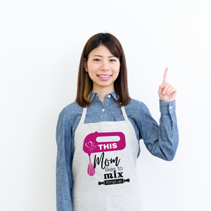 This mom likes to mix things up Apron (White)