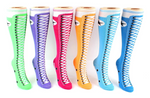 Load image into Gallery viewer, Women’s Novelty Knee High Socks - Sneaker Print
