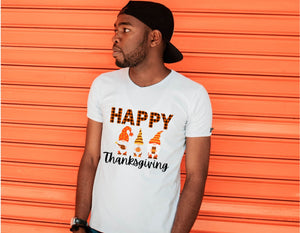 Happy Thanksgiving Gnomes T-Shirt (Adult)