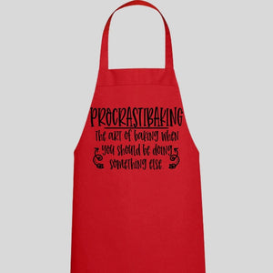 Procrastibaking Apron (Red)