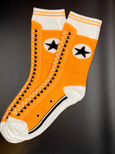 Women’s Novelty Crew Socks - Sneaker Print