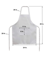 Load image into Gallery viewer, Adult Grilling Inspired Apron (with design) - White
