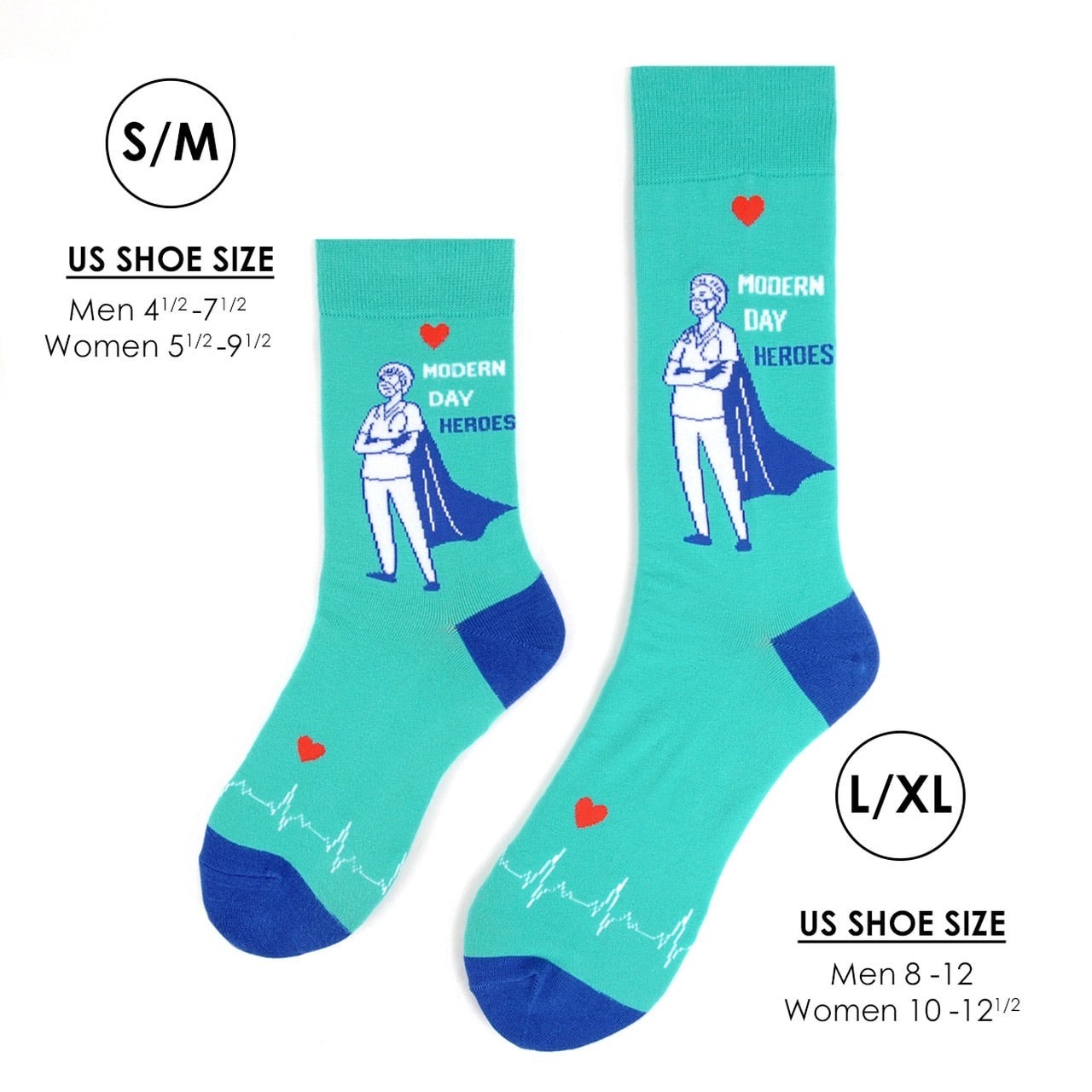Health Care Heroes -Modern Day Hero Socks – First Place Retail