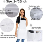 Load image into Gallery viewer, Adult Grilling Inspired Apron (with design) - White
